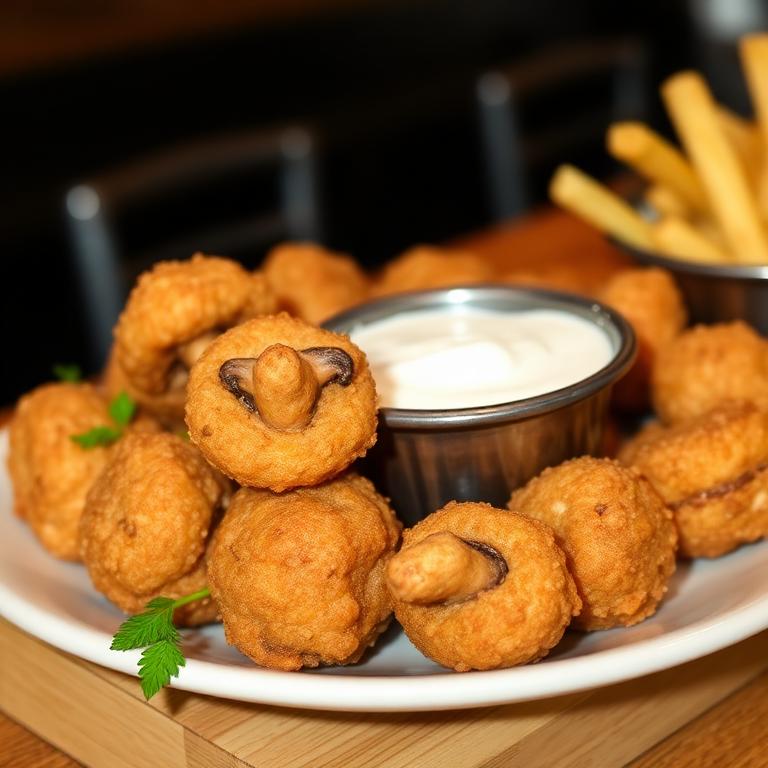Deep-Fried Mushrooms