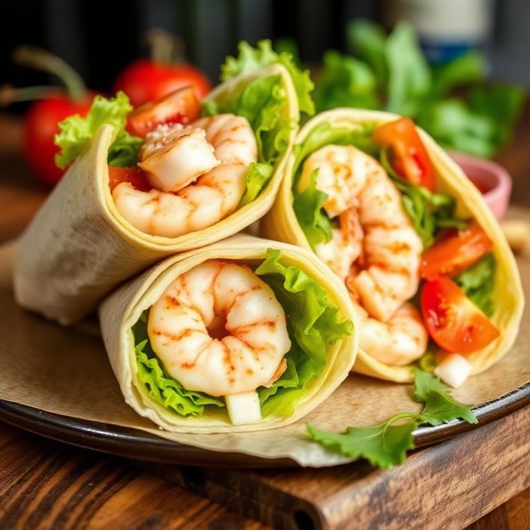 Shrimp Caesar Wrap